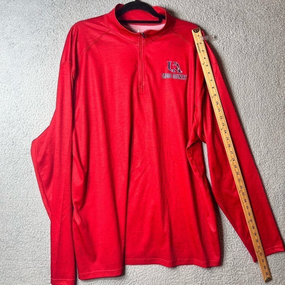 Union Academy Cardinals Pullover Mens 3XL Red BSN‎ Sports 1/4 Zip Pullover - Picture 5 of 11